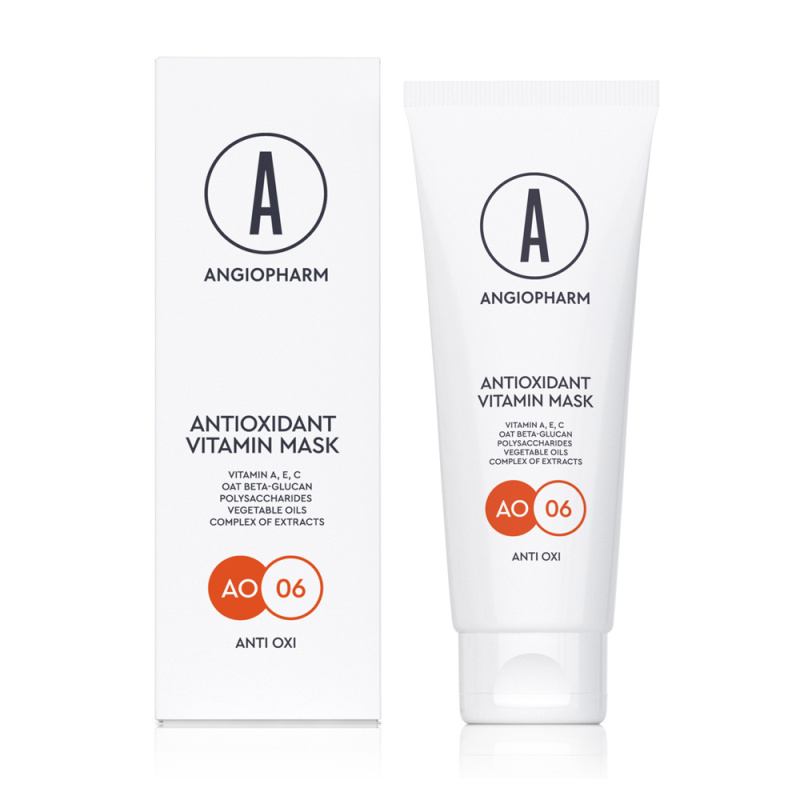 ANGIOPHARM Антиоксидантная маска с витаминами А, Е, С 75 мл