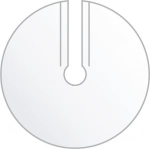 Пелерина полиэтилен прозрачная радиус 39 см 25 шт упк