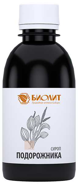 БИОЛИТ Подорожника сироп 200 мл