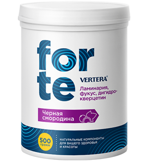 Желе фруктовое (со вкусом ламинарии) Вертера гель Форте Черная смородина