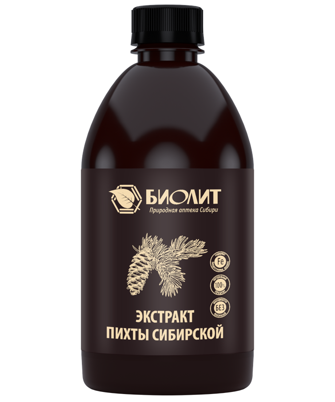 Пихты экстракт сибирской 0,5л 20шт БАД