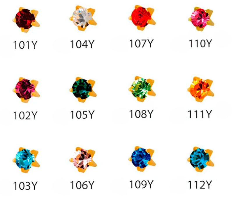 Серьги для прокола ушей, т.м. STUDEX ассорти