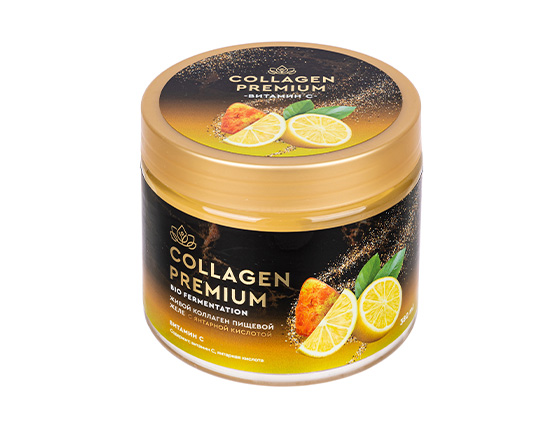 Коллаген пищевой с Янтарной кислотой (COLLAGEN-premium) с Витамином С 380 мл