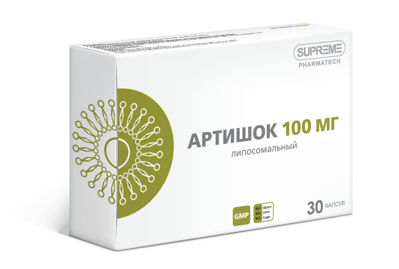 БАД SUPREME PHARMATECH ЛИПОСОМАЛЬНЫЙ АРТИШОК 100 мг 30 капсул