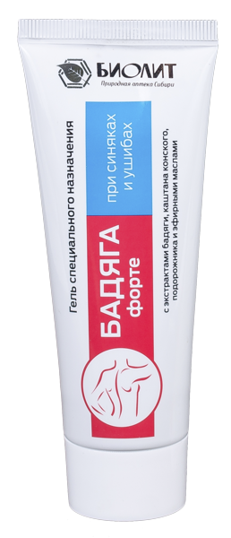 БИОЛИТ Бадяга Форте гель 75 мл