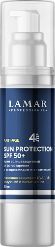 Крем солнцезащитный от фотостарения c ниацинамидом и витамином Е SUN PROTECTION SPF 50 +, 50 мл
