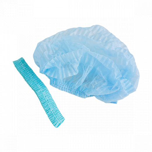 1-TOUCH Шапочка "Шарлотка" cпанбонд голубая 100 шт/уп