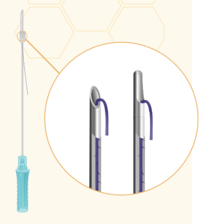 Нити рассасывающиеся Honey Derma Thread YRPN 19-96-L COG 3D 19/100-L 