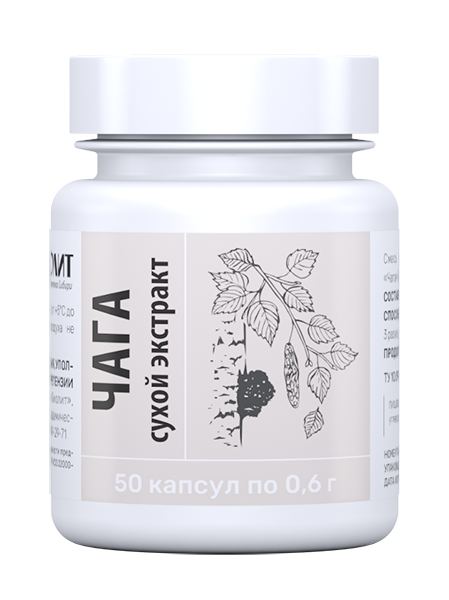 БИОЛИТ Чага (сухой экстракт) 50 капсул
