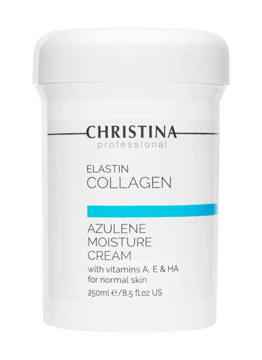 Elastin Увлажняющий крем c витаминами А, Е и гиалур. кислотой «Азулен» для нормальной кожи 250 мл
