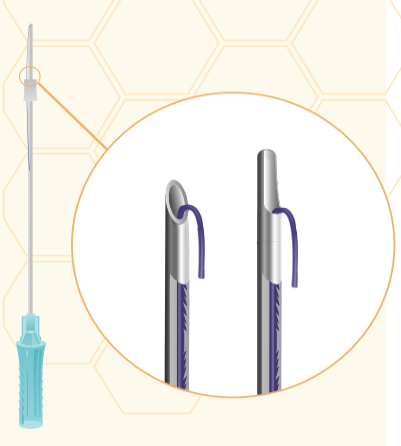 Нити рассасывающиеся Honey Derma Thread YRPN 21-70-L COG 2R 21 90-L