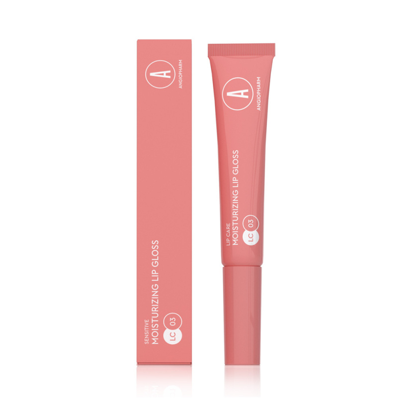 ANGIOPHARM Увлажняющий блеск для губ Нежный персик 10 мл