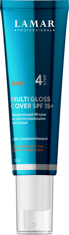GLOW Увлажняющий BB-крем со светоотражающими частицами MULTI GLOSS COVER SPF 15+ 30 мл
