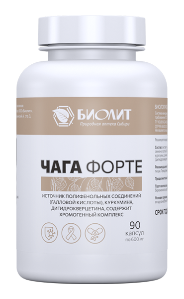 БАД БИОЛИТ Чага форте 90 капсул