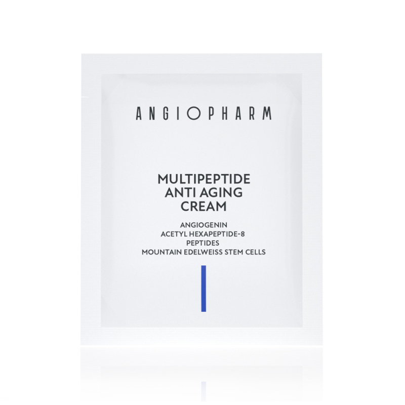 Пробник ANGIOPHARM Мультипептидный омолаживающий крем 3 мл