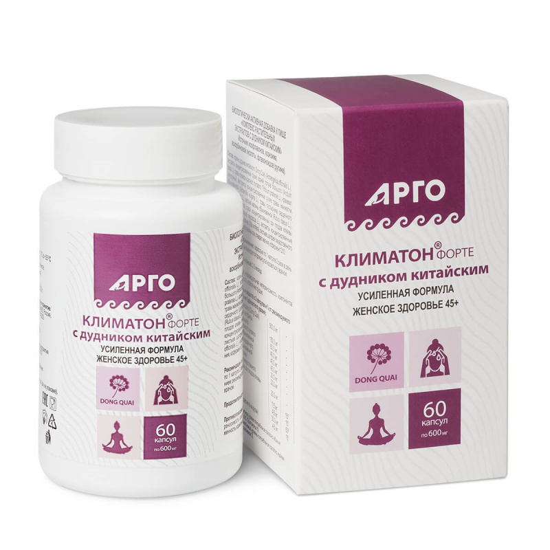 БАД БИОЛИТ Климатон-форте "Комплекс растительных экстрактов с дудником китайским" 60 капсул