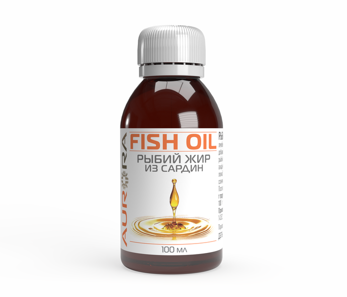 Пищевая добавка Рыбий жир из лосося (Омега-3 Fish oil) 100 мл