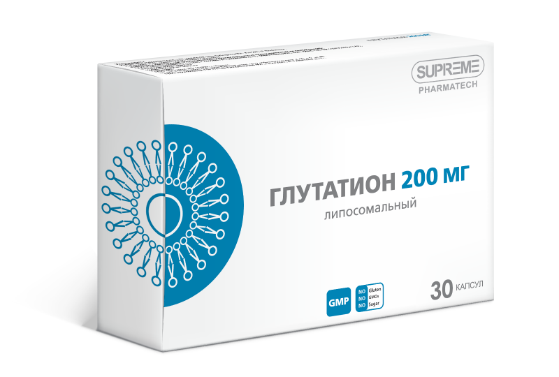 БАД SUPREME PHARMATECH ЛИПОСОМАЛЬНЫЙ ГЛУТАТИОН 200 мг 30 капсул