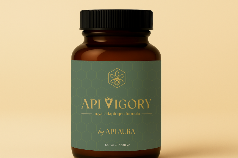 Молочко маточное лиофилизированное с экстрактом женьшеня Апи Вигори 60 таблеток