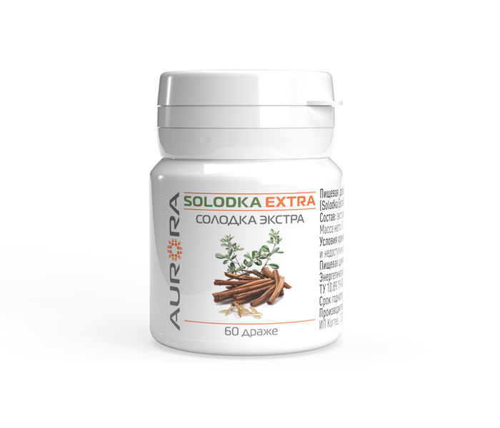 Пищевая добавка Солодка Экстра Табс (Solodka Extra Tabc), 60 драже