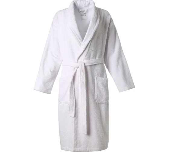 Халат махровый белый 100 хлопок 50 размер