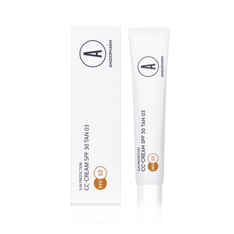 ANGIOPHARM Миниатюра СС крем SPF 30 tan 03 7 мл