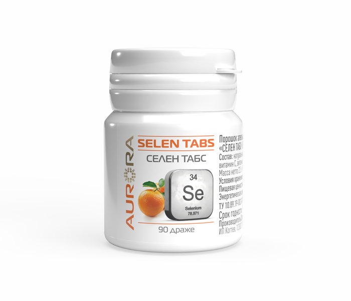 Пищевая добавка Селен Табс (Selen Tabs), 90 драже