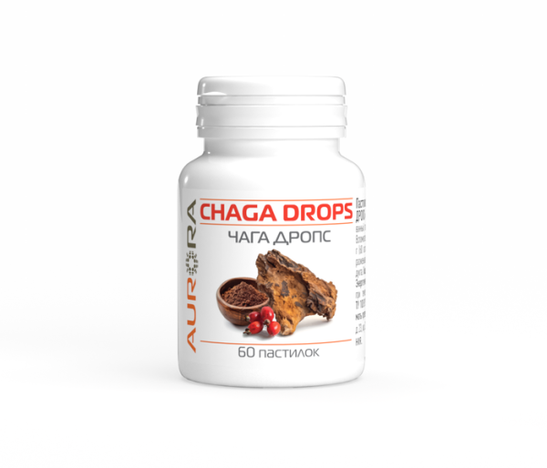 Пищевая добавка Чага Дропс (Chaga Drops) 60 пастилок