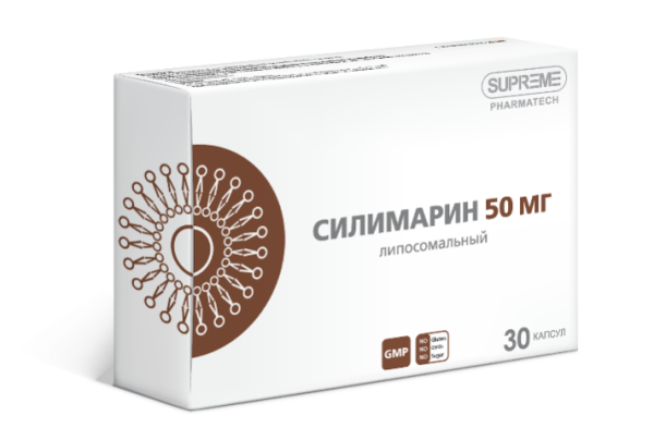 БАД SUPREME PHARMATECH ЛИПОСОМАЛЬНЫЙ СИЛИМАРИН 50 мг 30 капсул