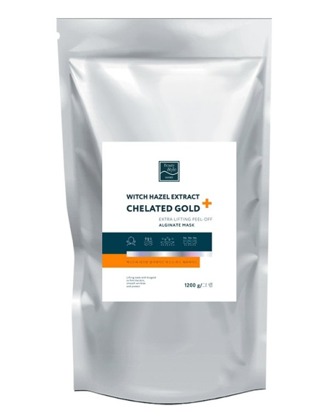 Альгинатная лифтинг-маска Witch Hazel Extract + Chelated Gold Beauty Stylе 1,2 кг