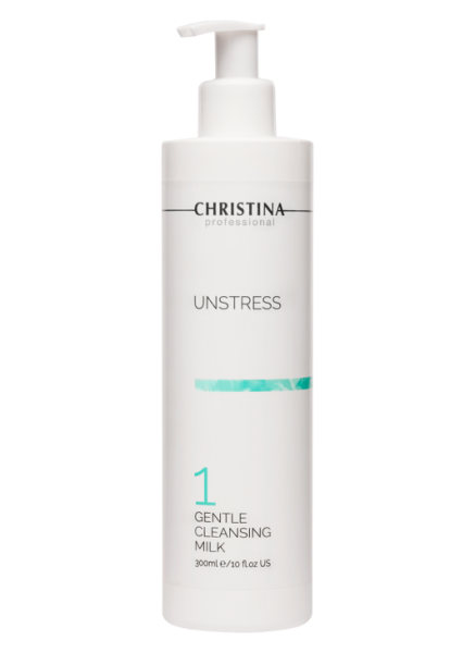 UNSTRESS GENTLE CLEANSING MILK Нежное очищающее молочко (шаг 1), 300 мл