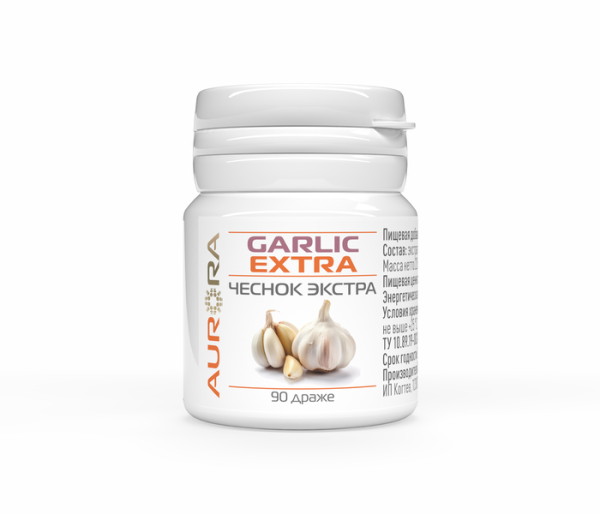 Пищевая добавка Чеснок Экстра (Garlic Extra) 90 драже