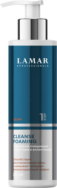 Крем-пенка очищающая c алоэ вера и аллантоином CLEANSE FOAMING, 200 мл