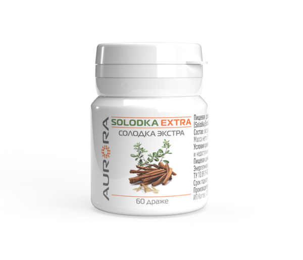 Пищевая добавка Солодка Экстра Табс (Solodka Extra Tabc) 60 драже