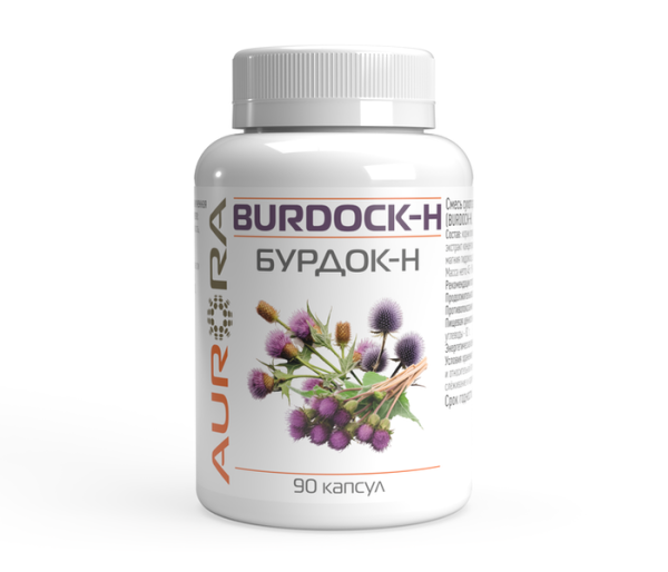 Пищевая добавка Бурдок-Н (Burdock-H) 90 капсул