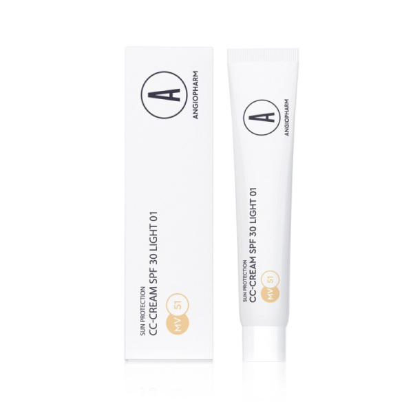 ANGIOPHARM Миниатюра СС крем SPF 30 light 01 7 мл
