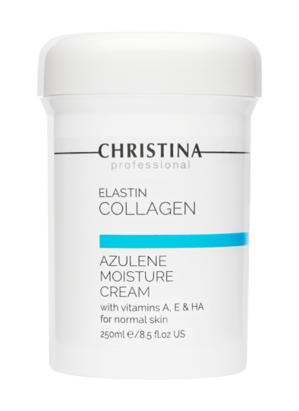 Elastin Увлажняющий крем c витаминами А, Е и гиалур. кислотой «Азулен» для нормальной кожи 250 мл
