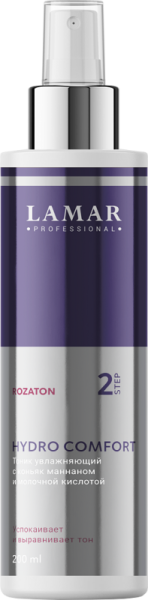 Тоник увлажняющий с коньяк маннаном и молочной кислотой HYDRO COMFORT, 200 мл