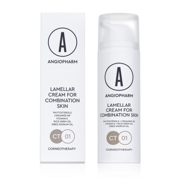 ANGIOPHARM Ламеллярный крем для комбинированной кожи лица 50 мл