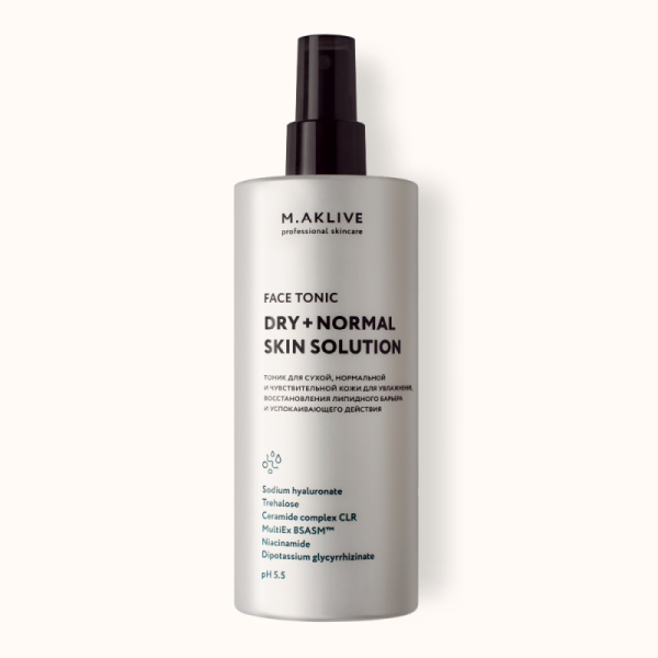 MAKLIFE Тоник для лица Решение для сухой и нормальной кожи 400 мл