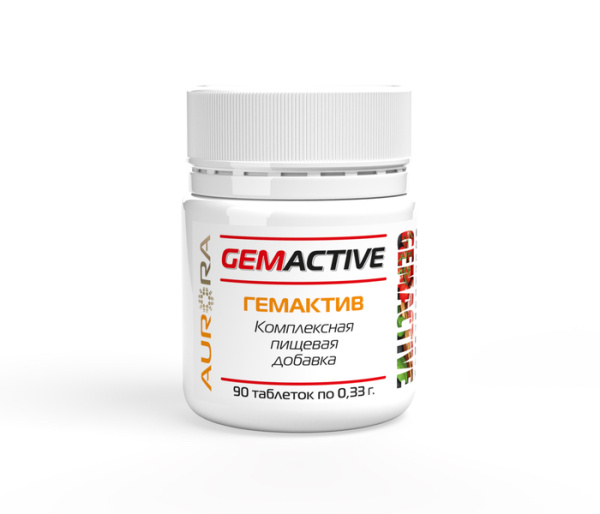 Пищевая добавка ГемАктив (GemActive), 90 таб