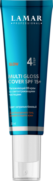 GLOW Увлажняющий BB-крем со светоотражающими частицами MULTI GLOSS COVER SPF 15+ 30 мл