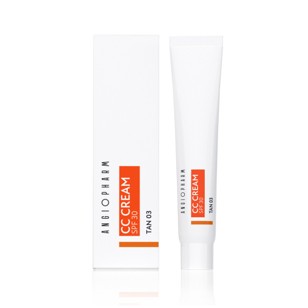 ANGIOPHARM Миниатюра СС крем SPF 30 tan 03 7 мл