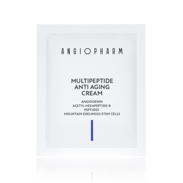 Пробник ANGIOPHARM Мультипептидный омолаживающий крем 3 мл