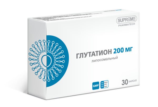 БАД SUPREME PHARMATECH ЛИПОСОМАЛЬНЫЙ ГЛУТАТИОН 200 мг 30 капсул