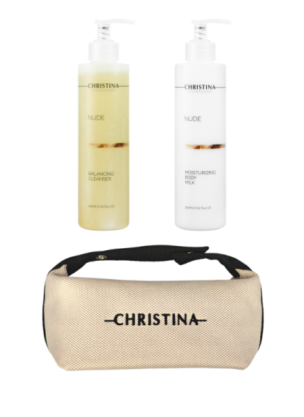 CHRISTINA Набор для очищения и глубокого увлажнения кожи тела