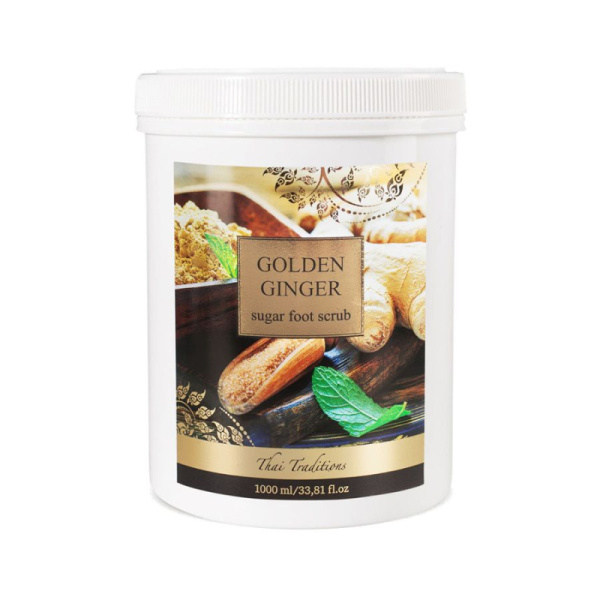 Скраб для ног сахарный Золотой Имбирь 1000 мл